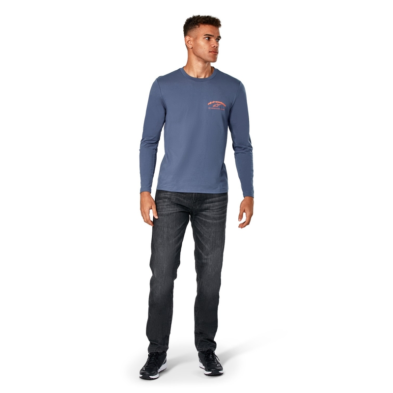 Tricou albastru cu mânecă lungă Alpinestars Vitalus CSF