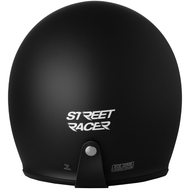 Casca Motocicleta Street Racer Shadow II Open Neagra Mat