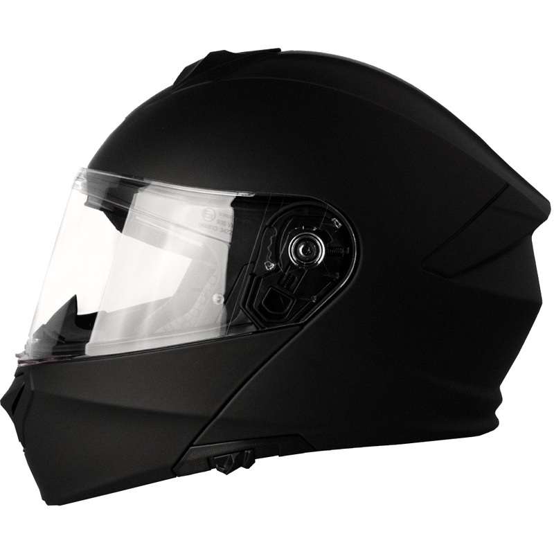 Cască de motocicletă pliabilă Street Racer Fury neagră mată