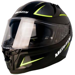 Casca moto integrala Motozem Guardian negru-galben