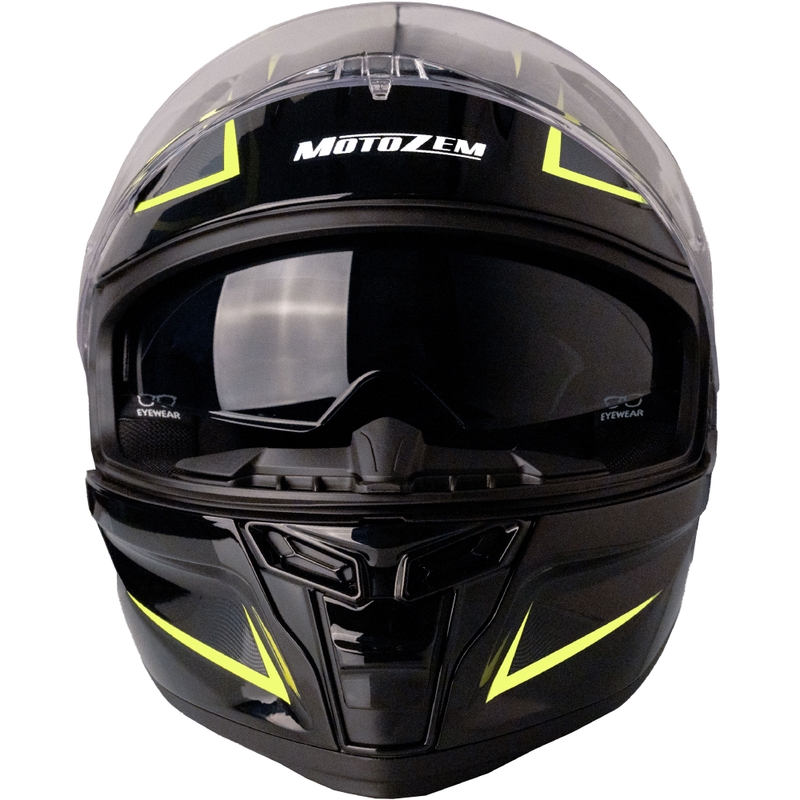 Casca moto integrala Motozem Guardian negru-galben
