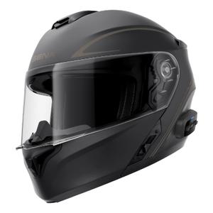 Cască de motocicletă rabatabilă cu set termic SENA Outrush R negru mat