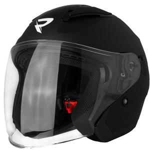 Casca de motocicleta Street Racer Sonic deschisa neagra mat