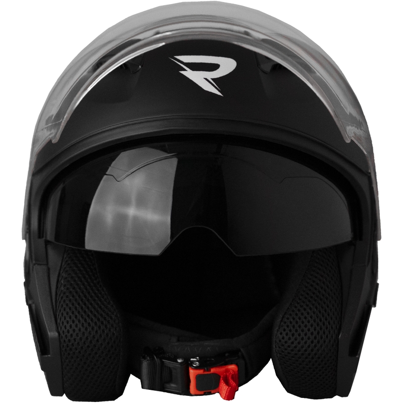 Cască de motocicletă deschisă Street Racer Sonic negru mat