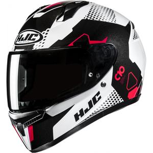 Casca moto integrala HJC C10 Aspa MC1 alb-negru-rosu