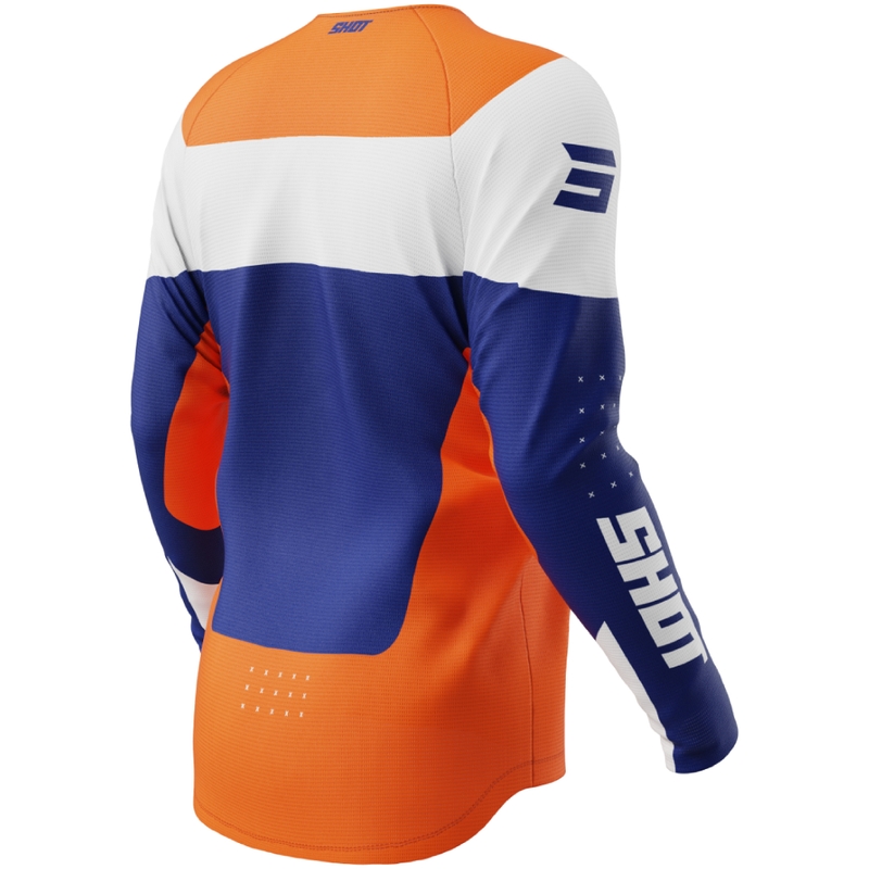Tricou portocaliu de motocross Shot Draw League pentru copii