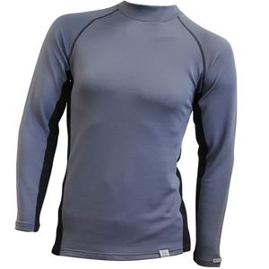 Tricou termic pentru bărbați nanosilver® Merino Stone gri-negru
