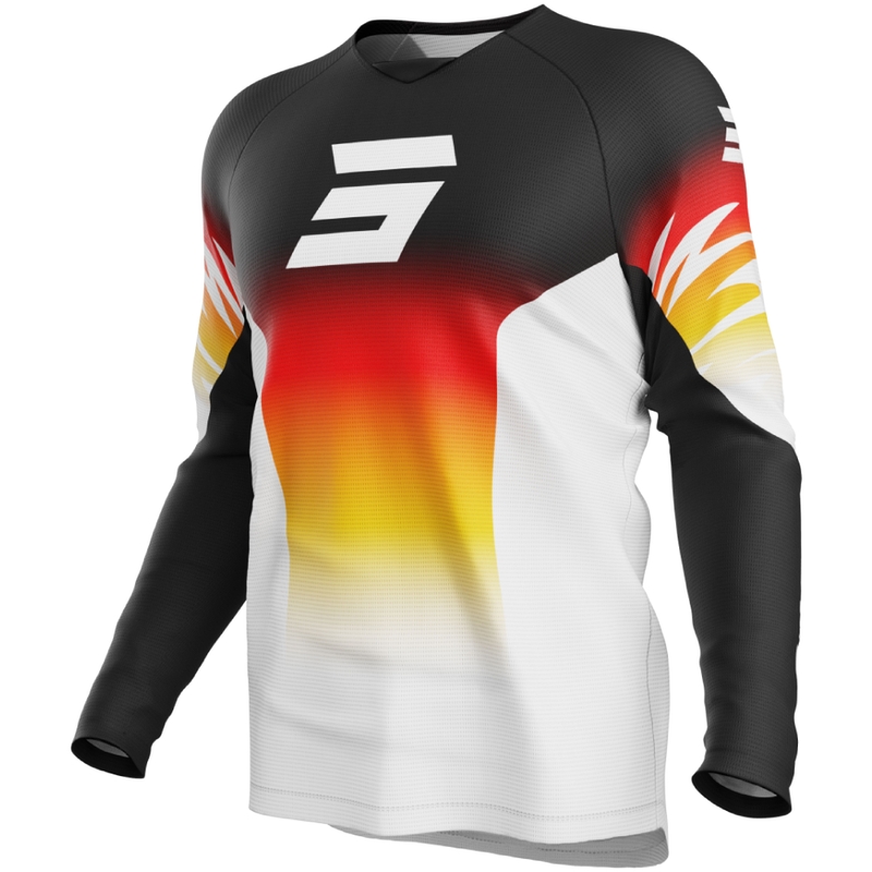 Tricou motocross copii Shot Draw X-Trem portocaliu