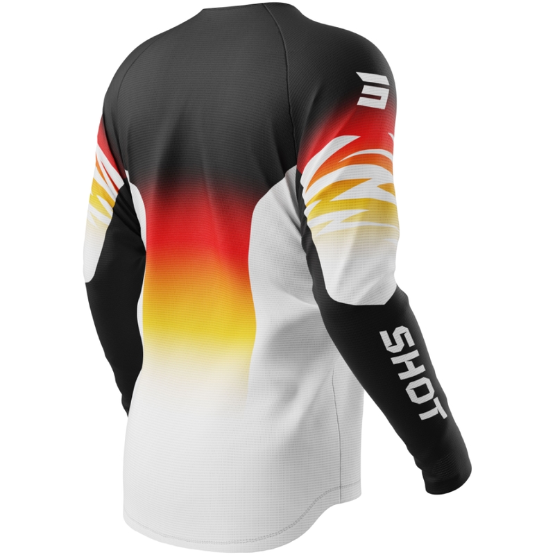 Tricou motocross copii Shot Draw X-Trem portocaliu