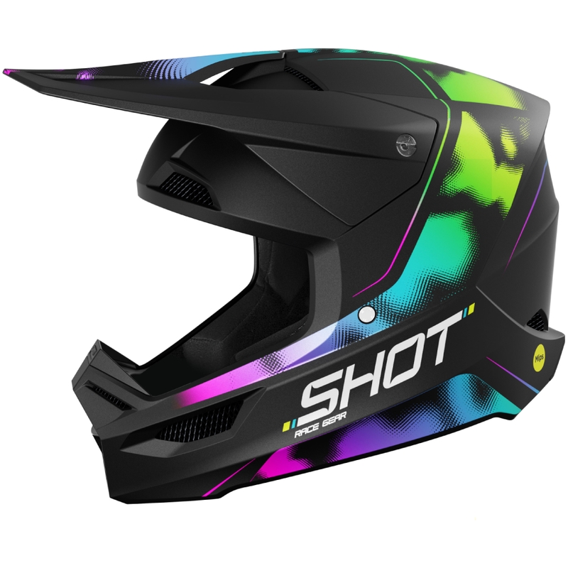 Casca de motocross Shot Race Nitro negru mat