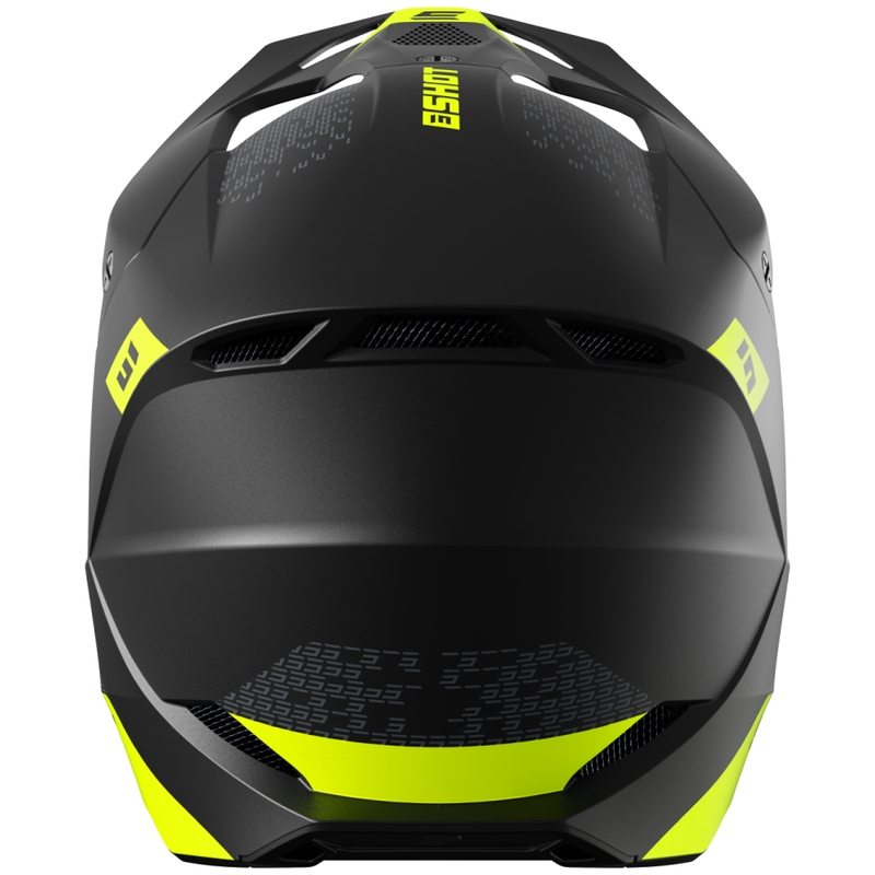 Casca de motocross Shot Furious Draw galben fluo
