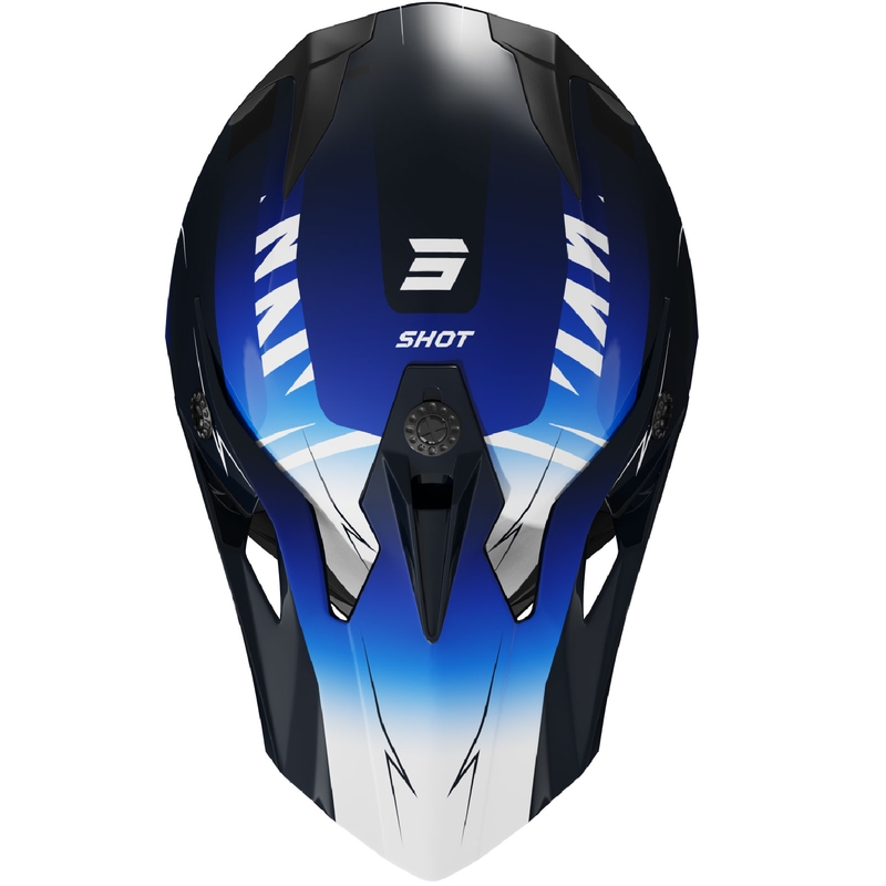 Casca de motocross Shot Pulse X-Trem albastra