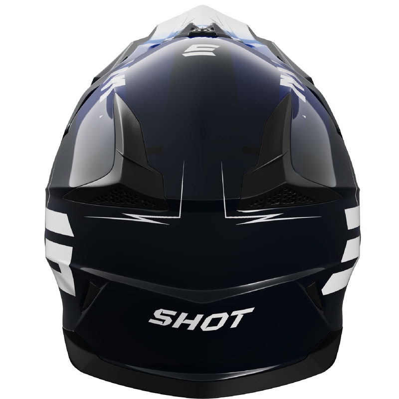 Casca de motocross Shot Pulse X-Trem albastra