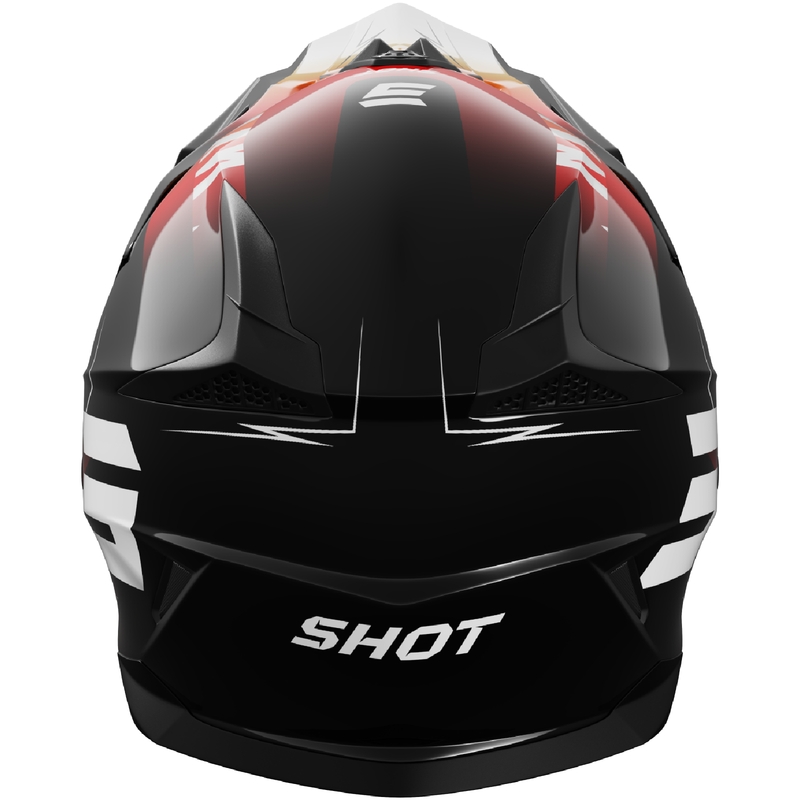 Casca motocross copii Shot Pulse X-Trem portocaliu-rosu