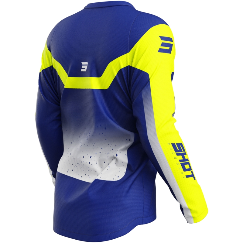 Tricou de motocross Shot Devo Blast albastru
