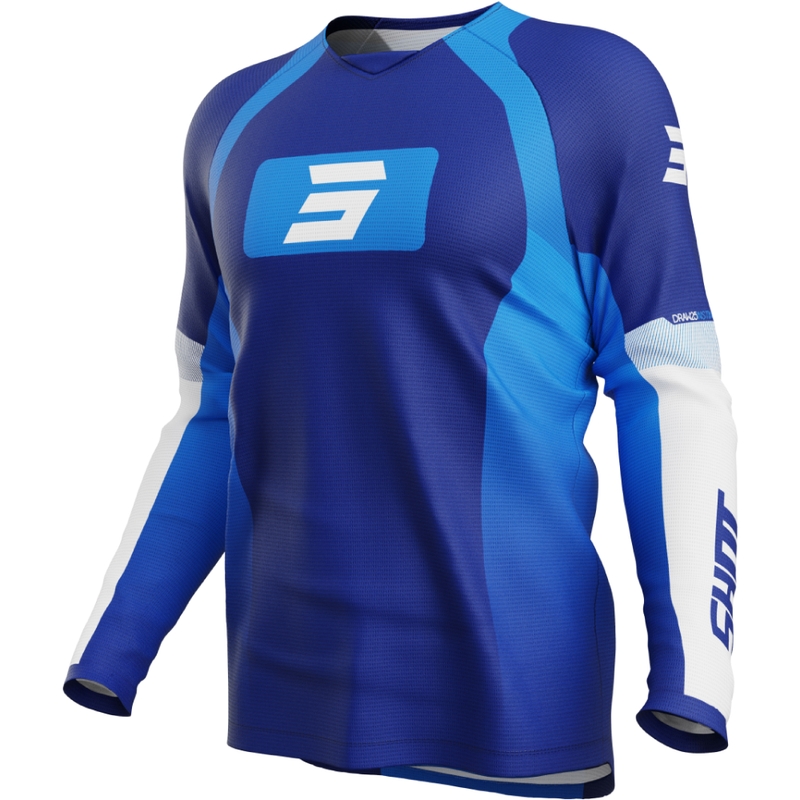 Tricou de motocross Shot Draw Instinct albastru