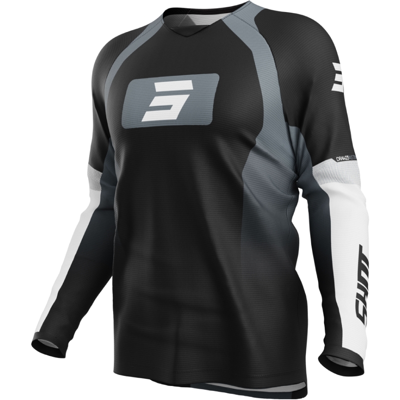 Tricou de motocross Shot Draw Instinct gri