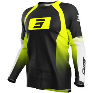 Tricou de motocross Shot Draw Instinct galben fluo