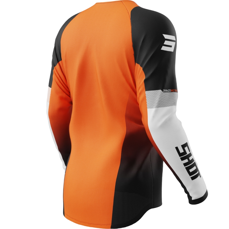 Tricou de motocross Shot Draw Instinct portocaliu