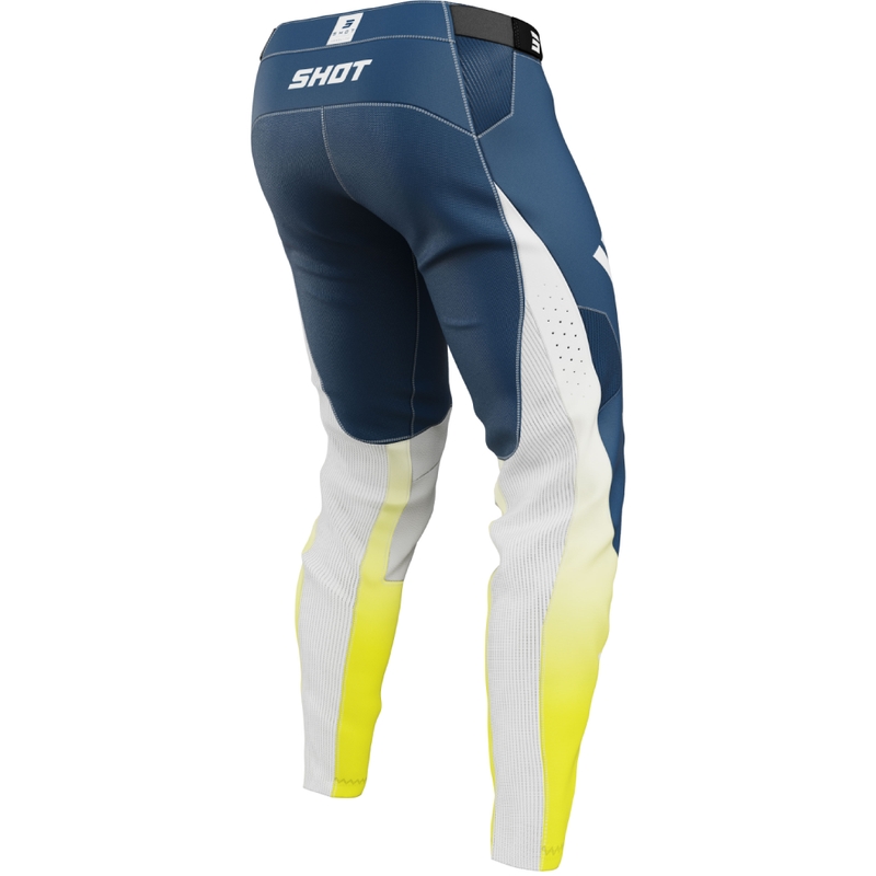 Pantaloni de motocross Shot Aerolite HVA albastri