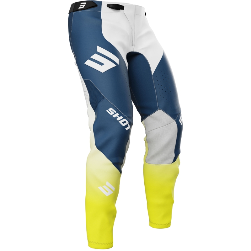 Pantaloni de motocross Shot Aerolite HVA albastri