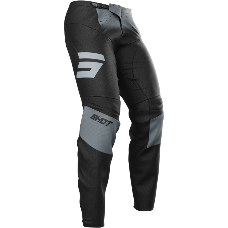 Pantaloni de motocross Shot Devo Blast negru-gri