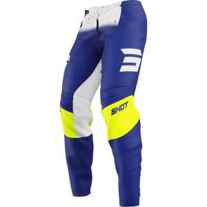 Pantaloni de motocross Shot Devo Blast albaștri