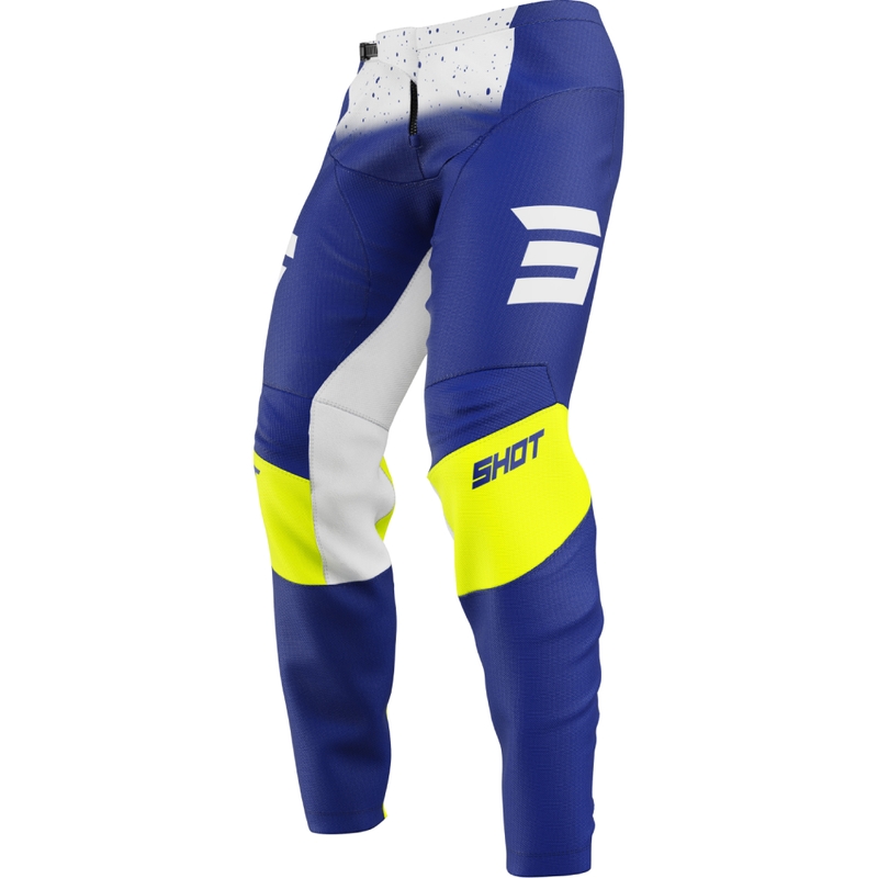 Pantaloni de motocross Shot Devo Blast albaștri