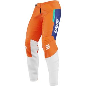 Pantaloni de motocross Shot Devo League portocalii