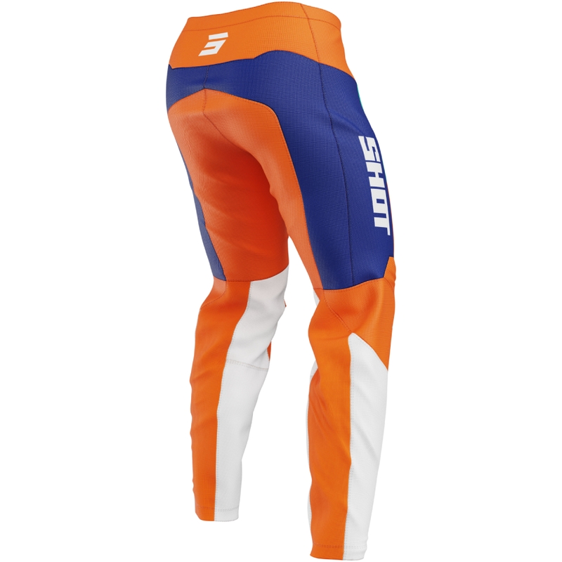 Pantaloni de motocross Shot Devo League portocalii