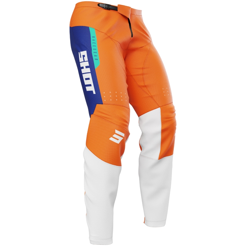 Pantaloni de motocross Shot Devo League portocalii