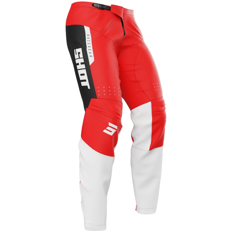 Pantaloni de motocross Shot Devo League roșii