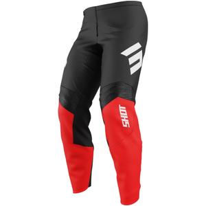 Pantaloni de motocross Shot Draw Instinct roșii