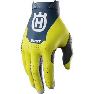 Mănuși de motocross Shot Lite HVA albastre