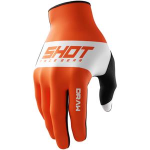 Mănuși de motocross Shot Draw Sky portocaliu