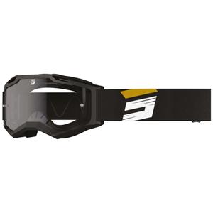 Ochelari de motocross Shot Assault 2.0 Claw aurii cu plexiglas transparent
