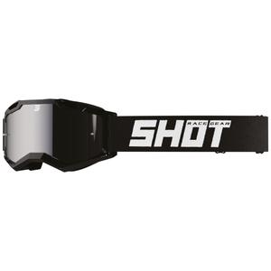 Ochelari de motocross Shot Assault 2.0 negru solid cu sticla iridium