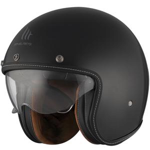 Casca moto open MT Le Mans 2 SV S SOLID A1 negru lucios