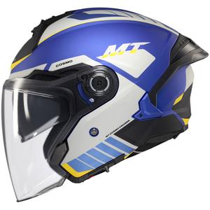 Casca open MT Cosmo SV Cruiser albastru-negru-gri mat