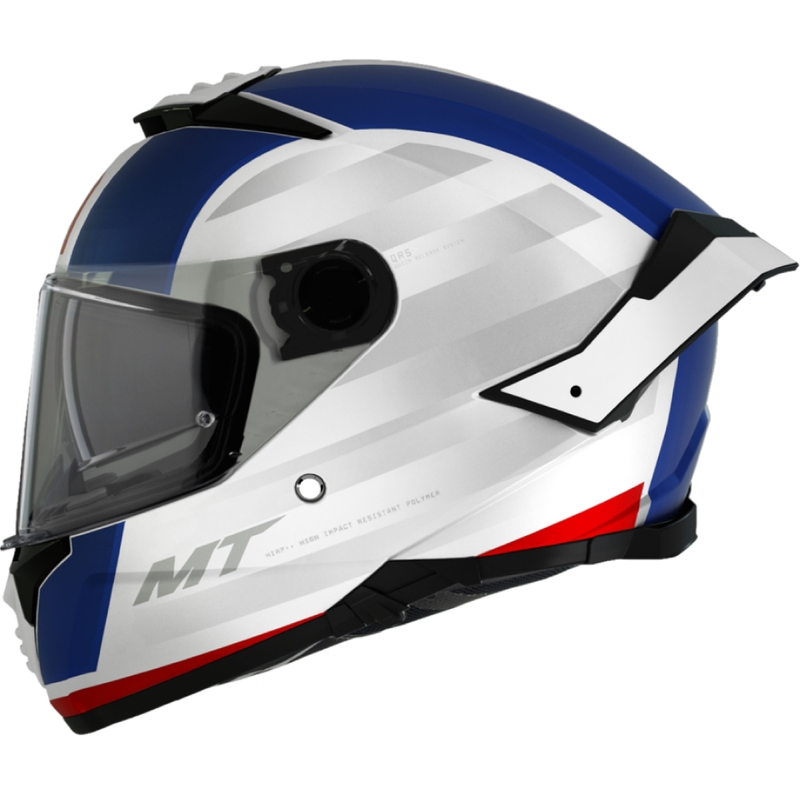 Cască integrală pentru motocicletă MT THUNDER 4 SV TREADS C7 alb-albastru
