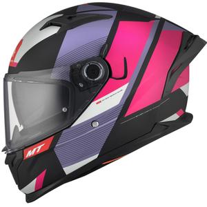 MT BRAKER CHENTO B9 cască de motocicletă integrală MT BRAKER CHENTO B9 roz-violet-alb