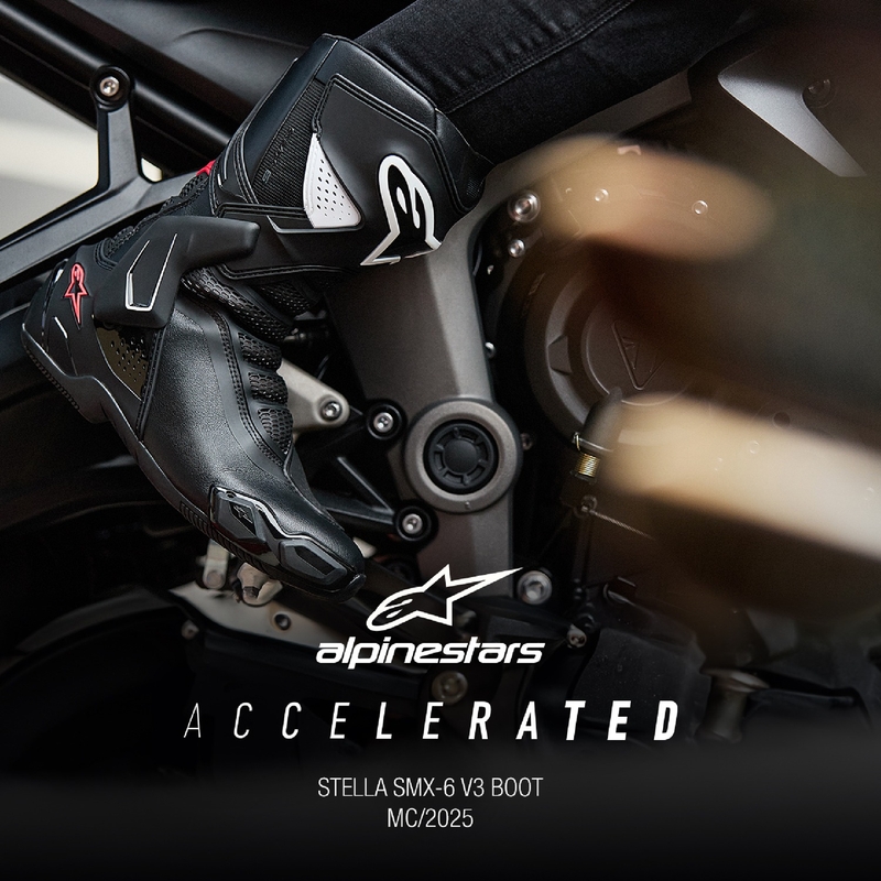 Ghete Moto Damă Alpinestars Stella SMX-6 3 Negru-Alb-Roz