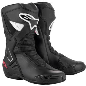Ghete Moto Damă Alpinestars Stella SMX-6 3 Negru-Alb-Roz