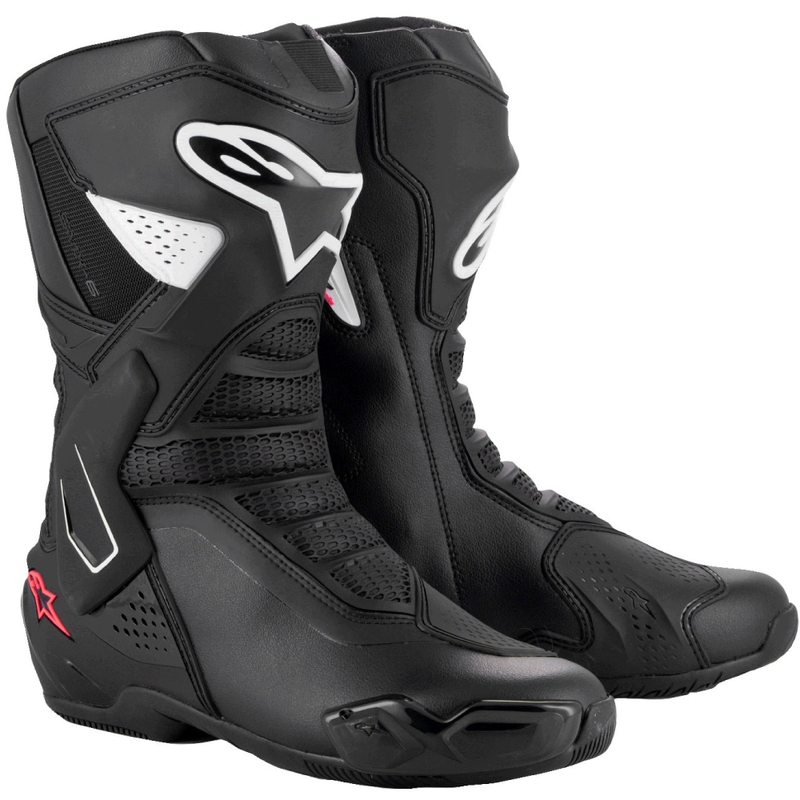 Ghete Moto Damă Alpinestars Stella SMX-6 3 Negru-Alb-Roz