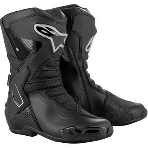 Cizme de motocicletă Alpinestars Stella SMX-6 3 Drystar de damă negru-argintiu