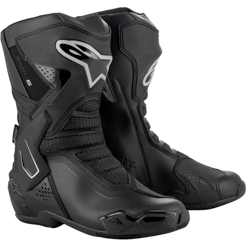 Cizme de motocicletă Alpinestars Stella SMX-6 3 Drystar de damă negru-argintiu