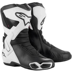 Ghete moto dama Alpinestars Stella SMX-6 3 Drystar alb-negru