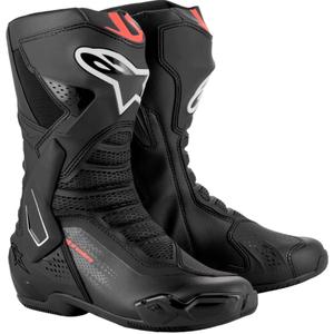 Cizme moto Alpinestars SMX-6 3 negru-rosu fluo
