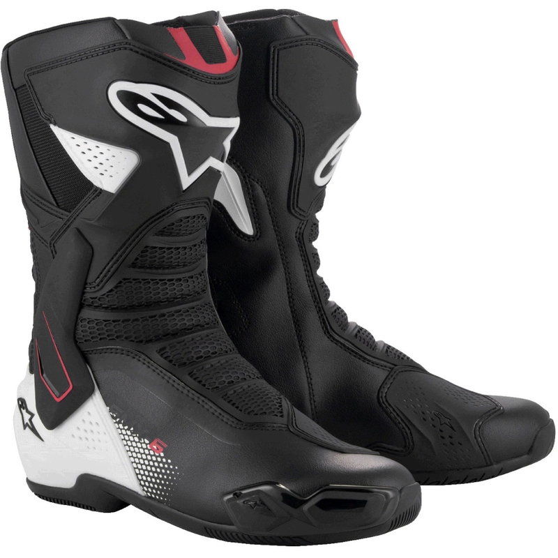 Cizme moto Alpinestars SMX-6 3 negru-alb-rosu