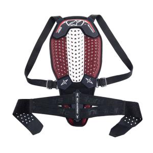 Protector al coloanei vertebrale Alpinestars Nucleon Plasma negru-alb-rosu